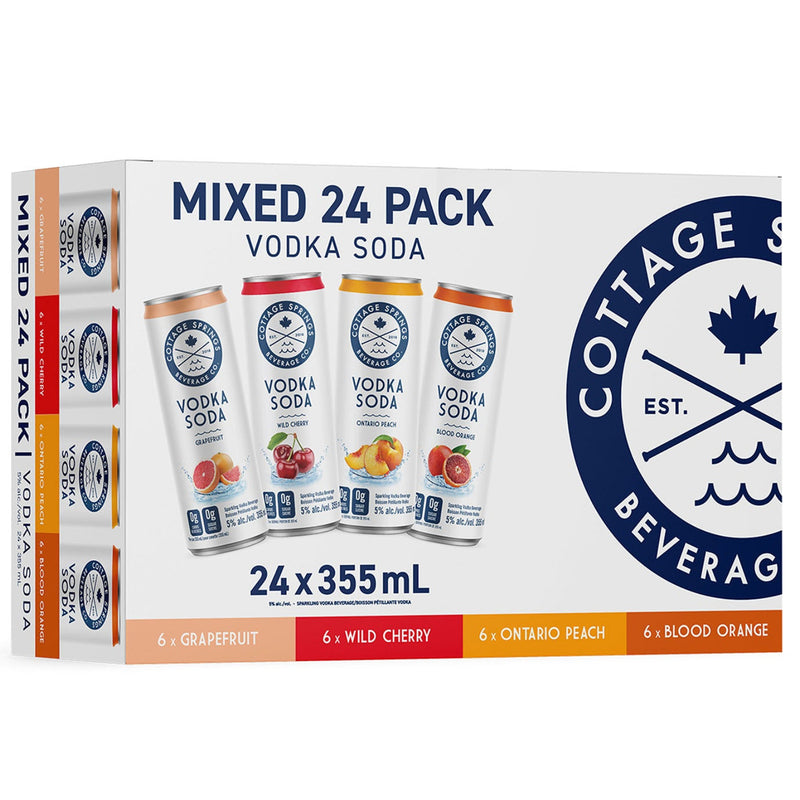 Cottage Springs Vodka Soda Mixed Pack - 24 x 355ml Can