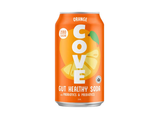 Cove Soda Probiotic - Orange - 4 x 355ml_Miller&Bean