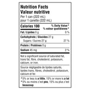Crush mini cans nutrition information