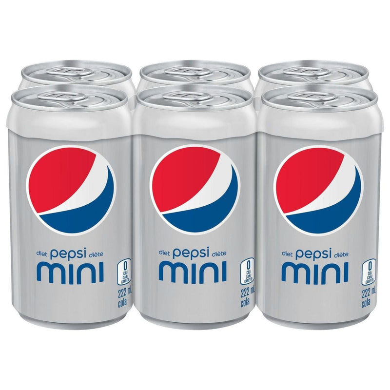 Mini-Cans - Diet Pepsi - 6 x 222ml