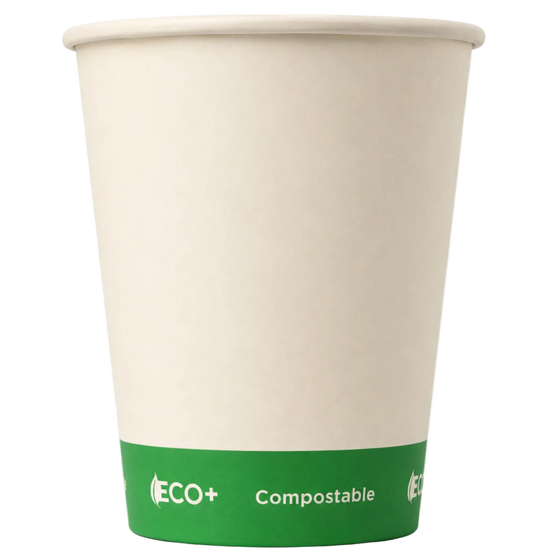 Cups - Eco+ 100% Compostable - 12oz - Case of 1000