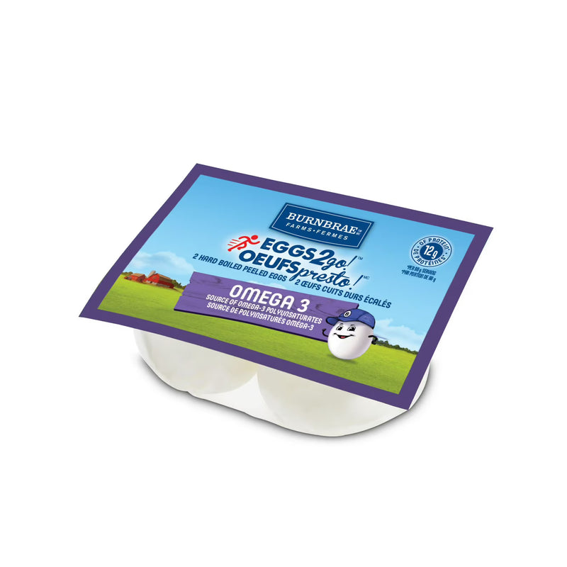 EGGS 2 Go! Omega 3 Hard Boiled Snack Pack