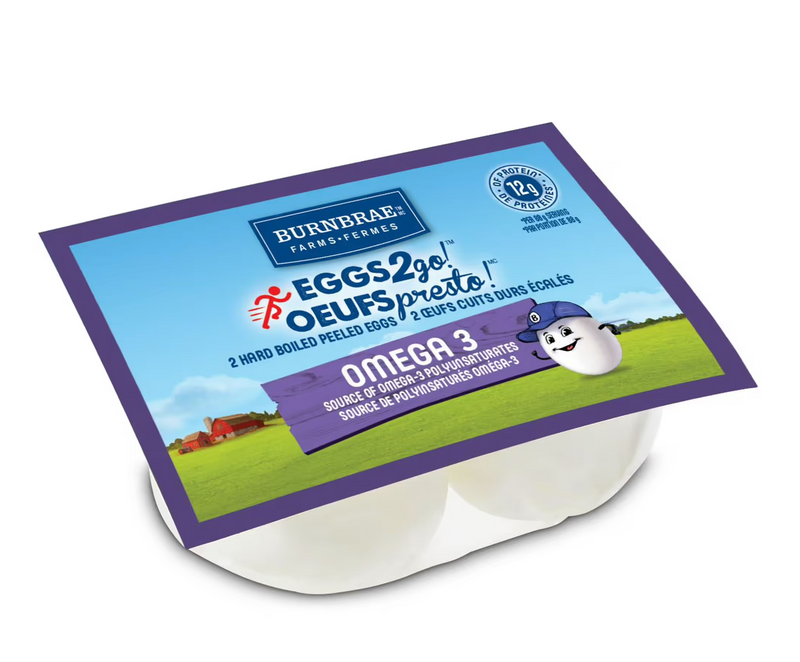 EGGS 2 Go! Omega 3 Hard Boiled Snack Pack