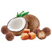 Coconut, caramel pieces and Edward Marc Coconut Caramel Bites