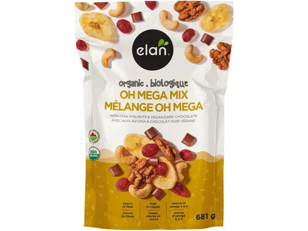 Elan Organic Oh Mega Mix Snack - Bulk for Dispenser - 681g