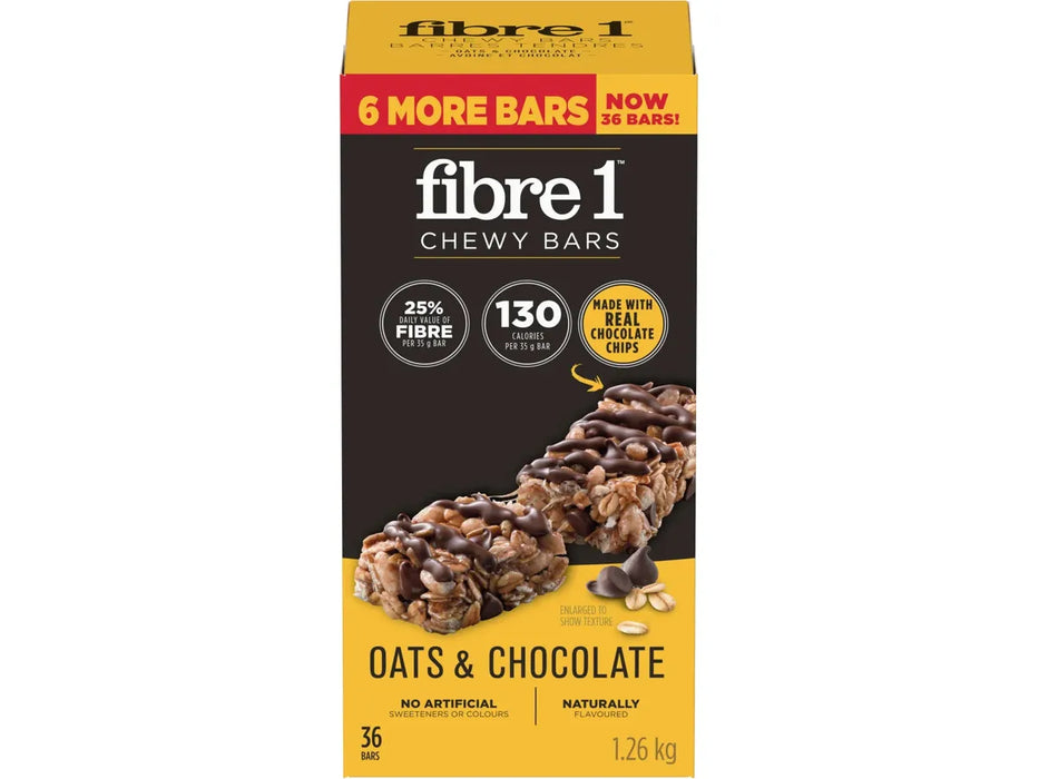 Fibre 1 Chewy Bars Oats & Chocolate - 36 x 35g