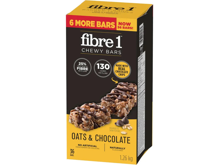 Fibre 1 Chewy Bars Oats & Chocolate - 36 x 35g