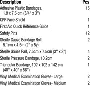 First Aid Central Ontario Section 8 kit contents and quantities