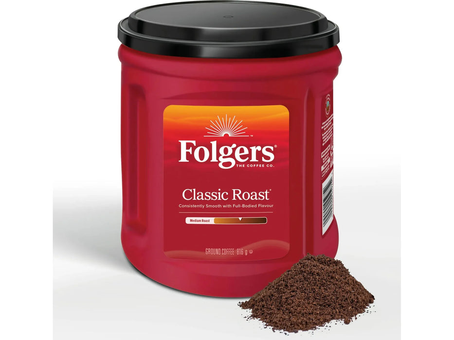 Folgers Classic - Medium Roast - Ground Coffee - 816g