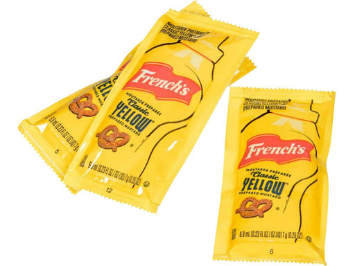 French’s Single-serve Mustard Packets - 500 x 6.8ml - Miller&Bean