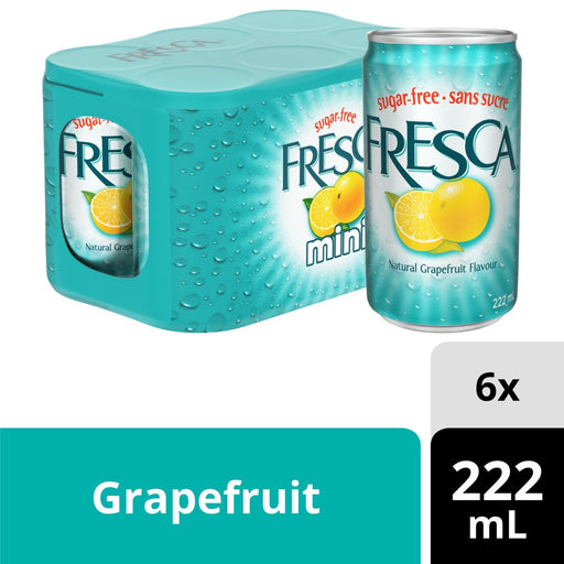 Fresca mini cans package contents and alternate view