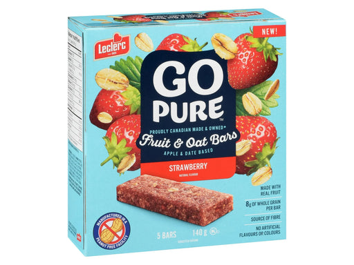 Go Pure - Strawberry Fruit & Oat Bars - 5 x 140g_Miller & Bean