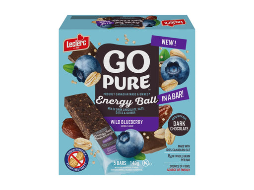 Go Pure - Wild Blueberry Snack Bars - 5 x 140g