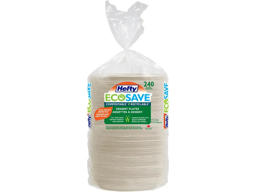 Hefty EcoSave Disposable Paper Dessert Plates - Pack of 240_Miller&Bean