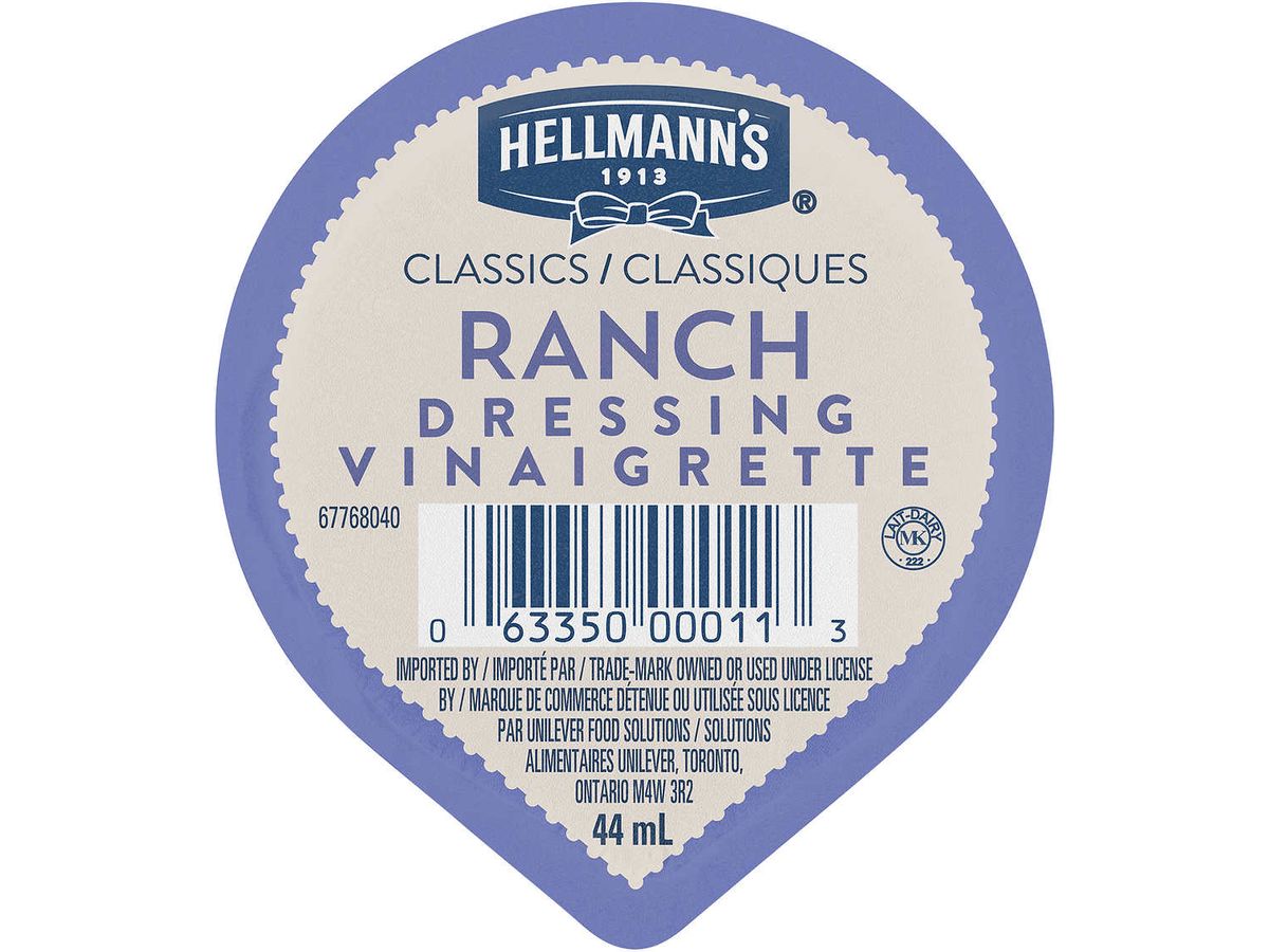 Hellmann's Ranch Dressing - 108 × 44ml — Miller & Bean Coffee Company