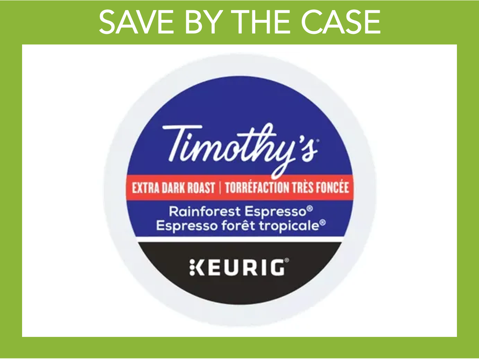 K-Cup - Timothy's - Coffee - Extra Dark - Rainforest Espresso