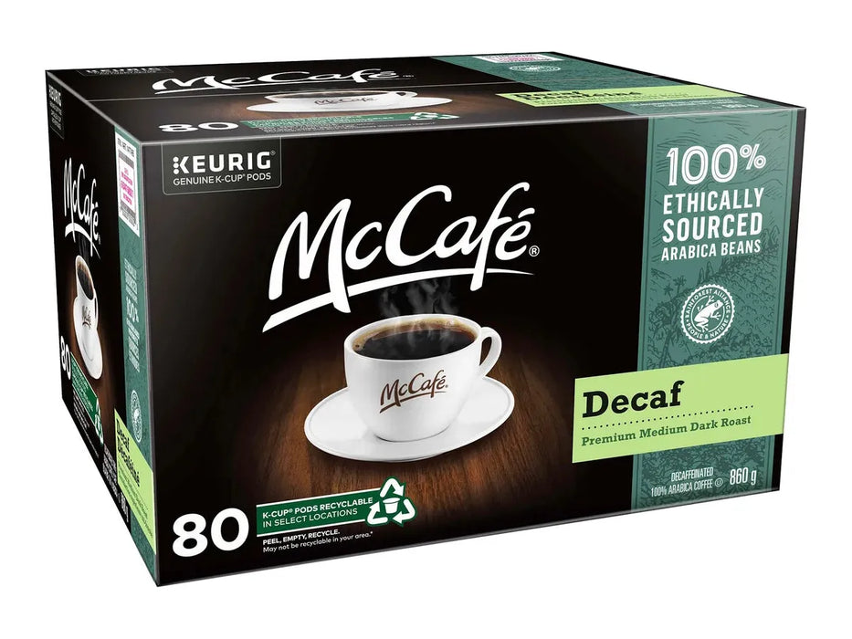 K-Cup - McCafe Premium Roast - Decaf - Box of 80 _ Miller&Bean
