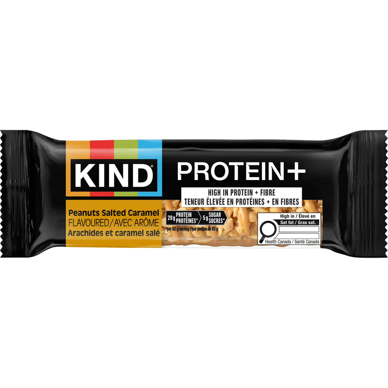 KIND PROTEIN+ Peanuts Salted Caramel Flavoured - 4 x 62g Bars