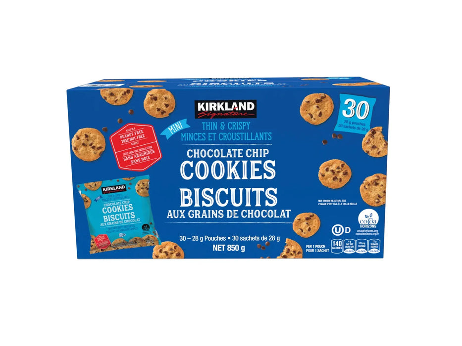Kirkland Signature Mini Chocolate Chip Cookies - 30 × 28g