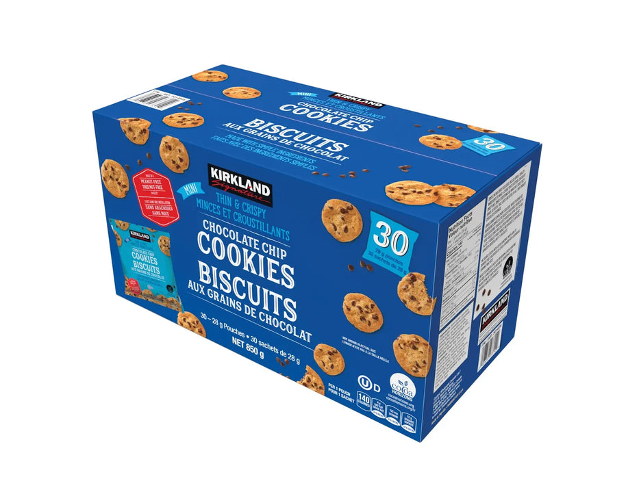 Kirkland Signature Mini Chocolate Chip Cookies - 30 × 28g