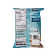 Kirkland Signature Sea Salt Popcorn nutrition facts and ingredients on the back of an 18g bag