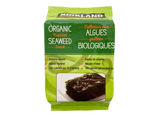 Kirkland Signature - Organic Roasted Seaweed Snack - Pack of 10 _ Miller & Bean