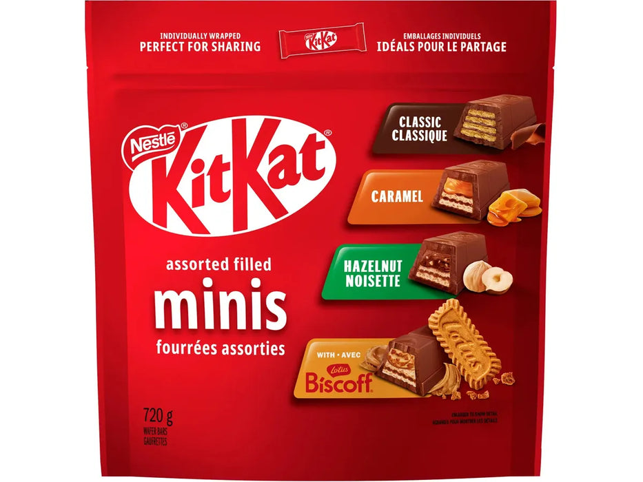 Nestle - Kit Kat Assorted Filled Mini Wafer Bars - 720 g