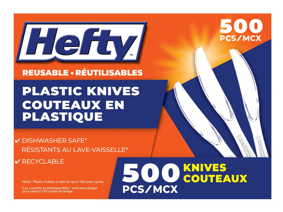 Knives - Plastic - Heavy Duty - Reusable - Case of 500