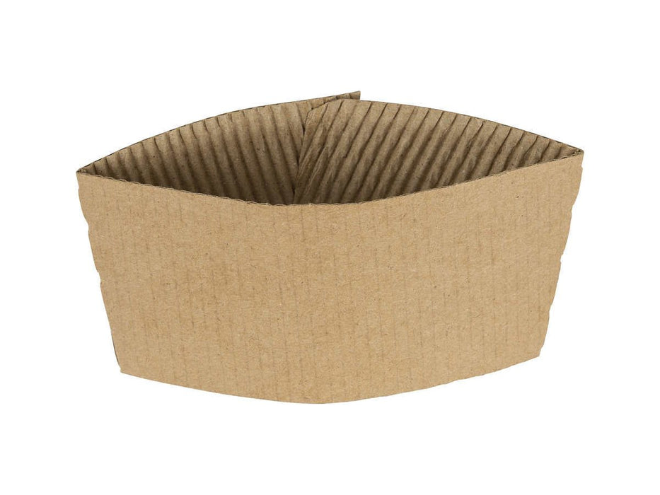 Kraft Coffee Sleeves - Case of 1000 - Fits 12oz to 20oz