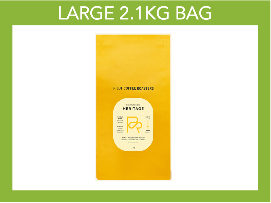 Pilot Coffee Roasters - Heritage Blend - 2.1kg Large Bag