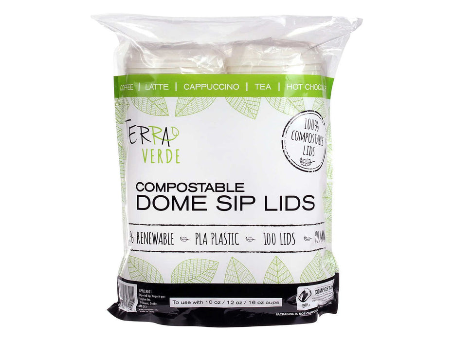 Lids - For Compostable Cups - Case of 500