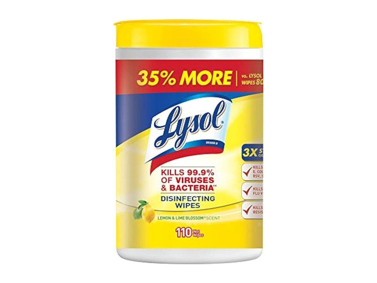Wipes Lysol Advanced Disinfecting Tub Of 110 — Miller & Bean