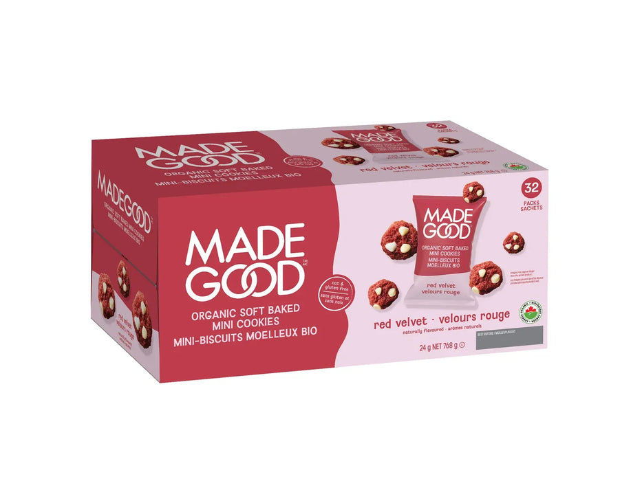 Made Good - Red Velvet Soft Baked Mini Cookies Pack - 32 x 24g