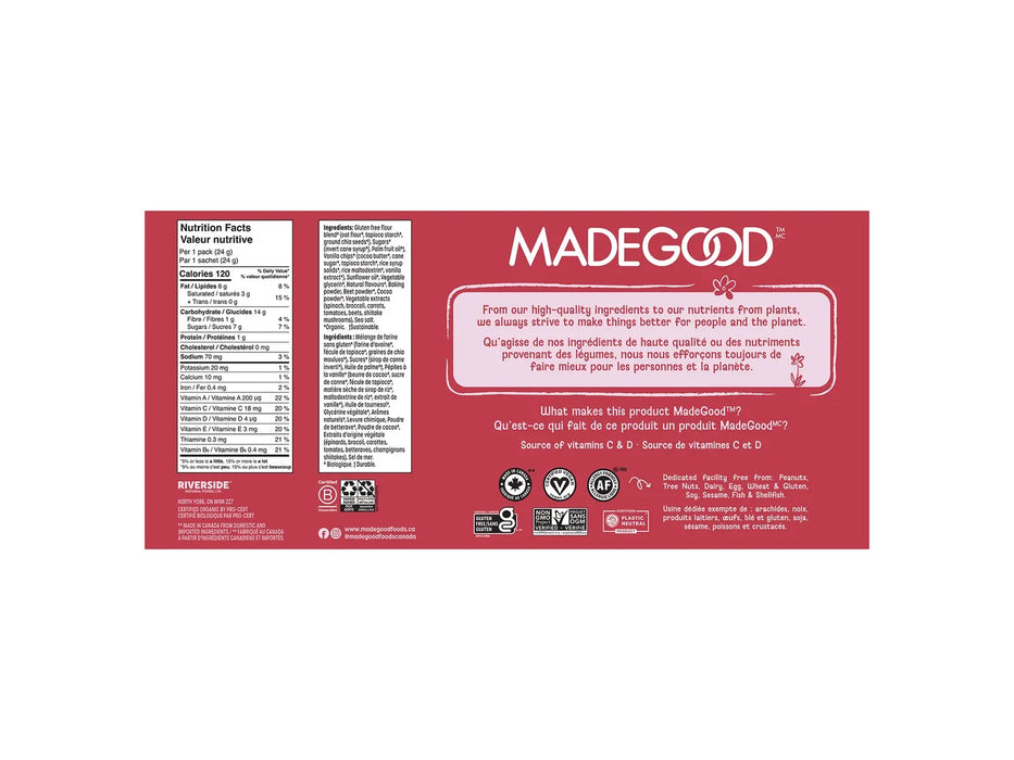 Made Good - Red Velvet Soft Baked Mini Cookies Pack - 32 x 24g