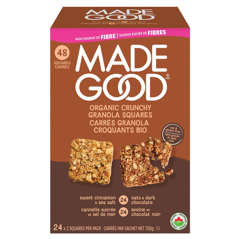 Made Good - Crunchy Organic Granola Squares - Variety Pack - 24 x 30g_Miller & Bean