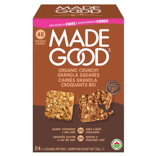 Made Good - Crunchy Organic Granola Squares - Variety Pack - 24 x 30g_Miller & Bean