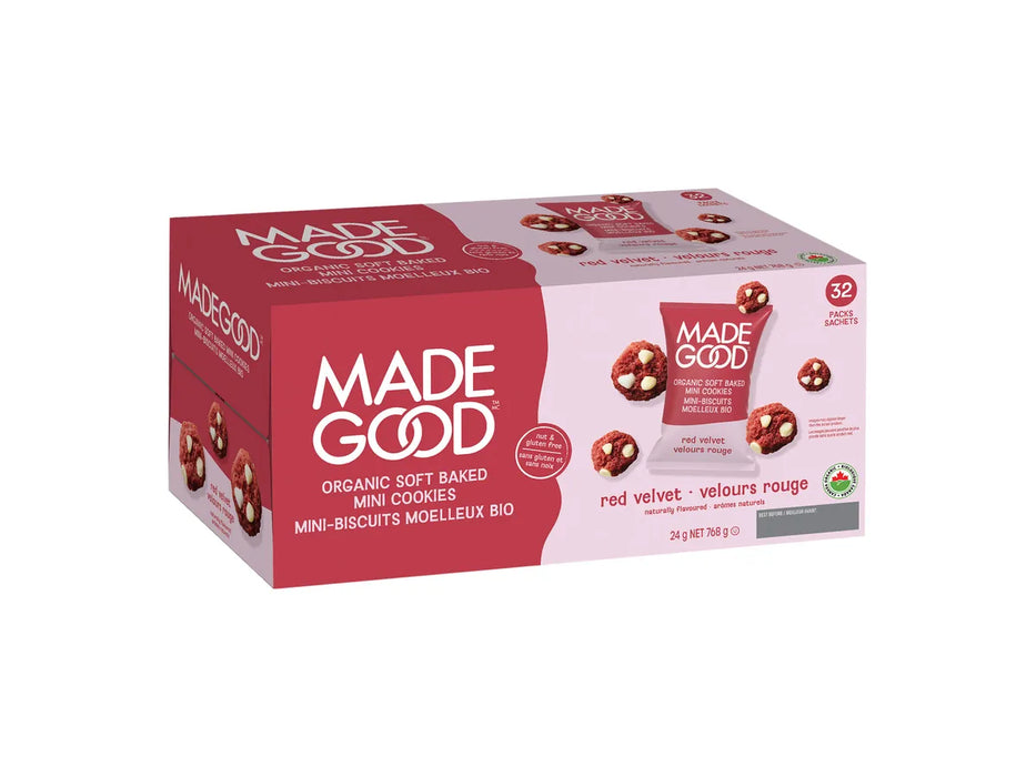 Good Bake Mini Made Good - Red Velvet Soft Baked Mini Cookies Pack - 32 x 24g — Miller ...