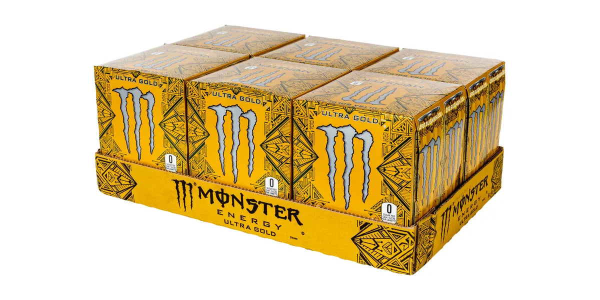 Monster Energy Ultra Gold 24 × 473ml — Miller & Bean Coffee Company