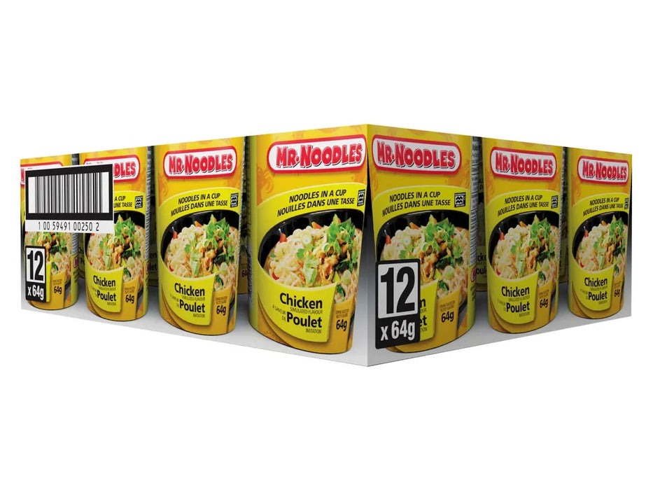 Mr. Noodles Chicken - 12 bowls x 64g