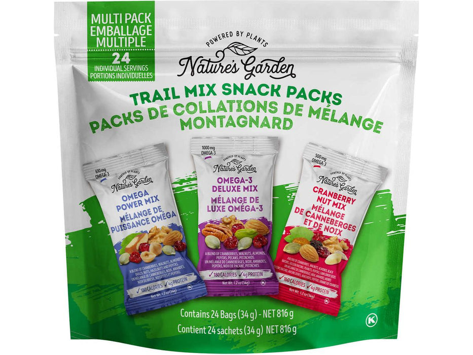 Nature's Garden Trail Mix Snack Pack - 24 × 34 g