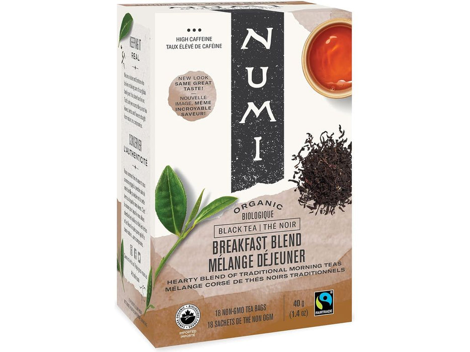 Numi Organic Tea - Breakfast Blend - Box of 18