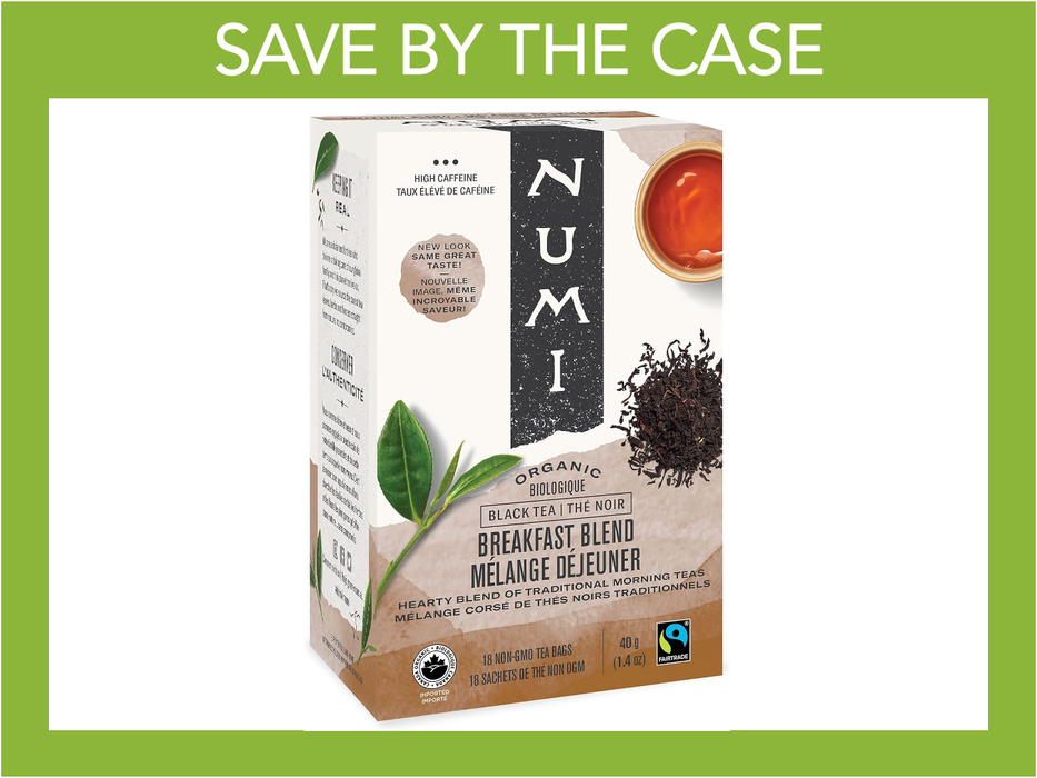 Numi Organic Tea - Breakfast Blend - Box of 18