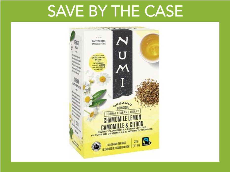 Numi Organic Tea - Chamomile Lemon - Box of 18