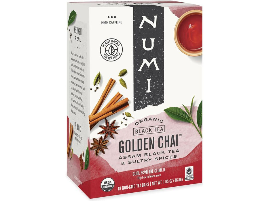 Numi Organic Tea - Golden Chai - Box of 18