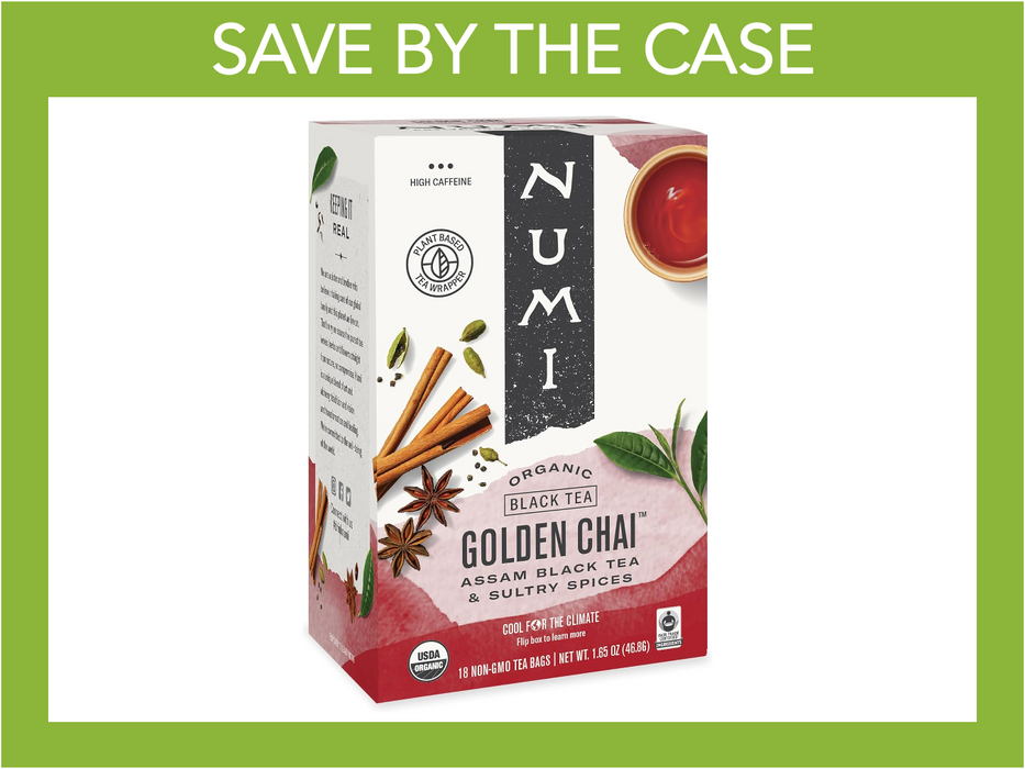 Numi Organic Tea - Golden Chai - Box of 18