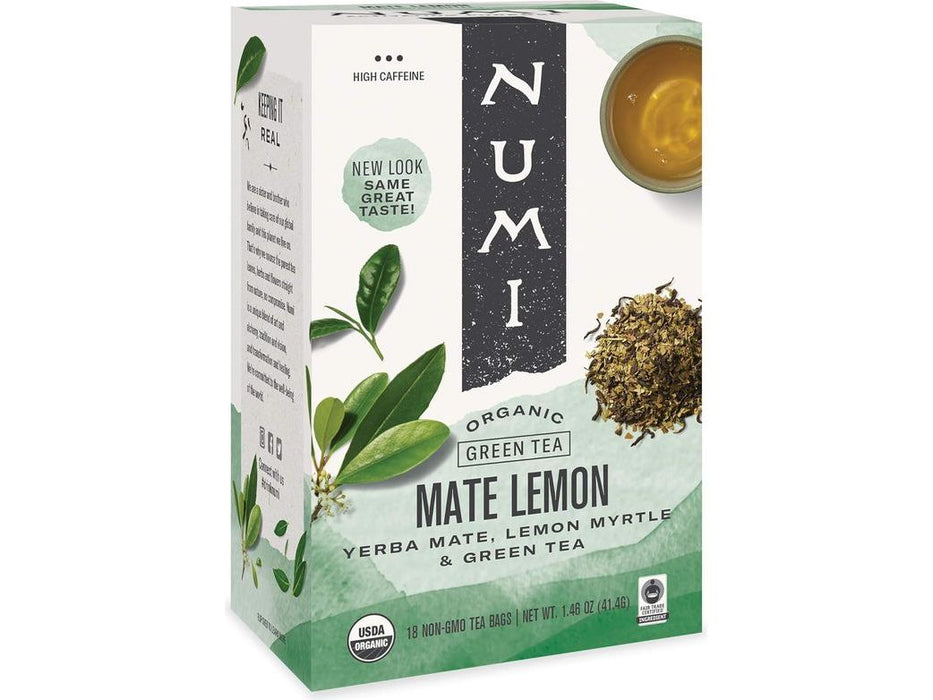 Numi Organic Tea - Mate Lemon - Box of 18