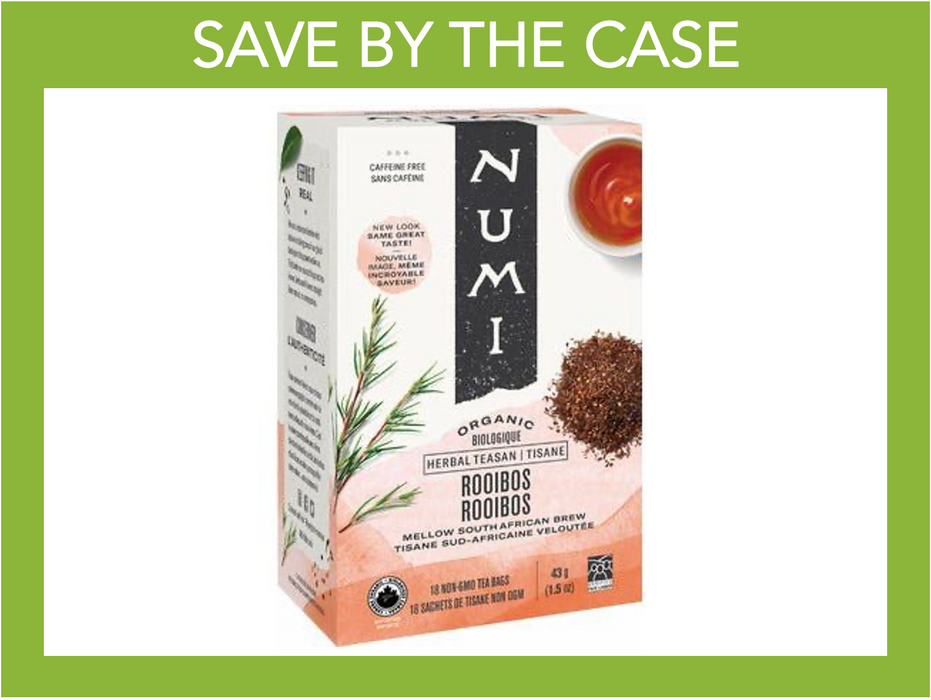 Numi Organic Tea - Rooibos - Box of 18