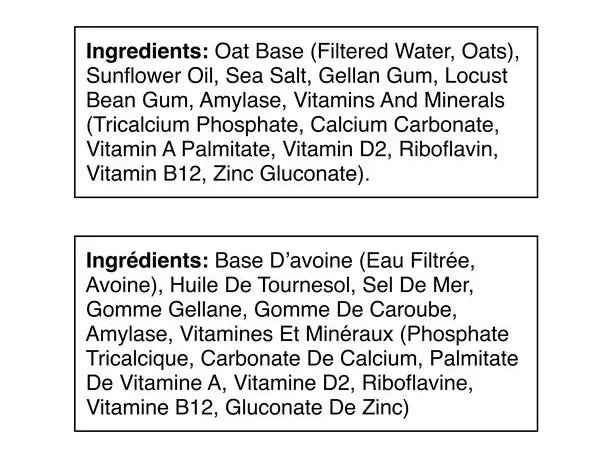 Oat Beverage Unsweetened Original - Earth's Own - 1.75L