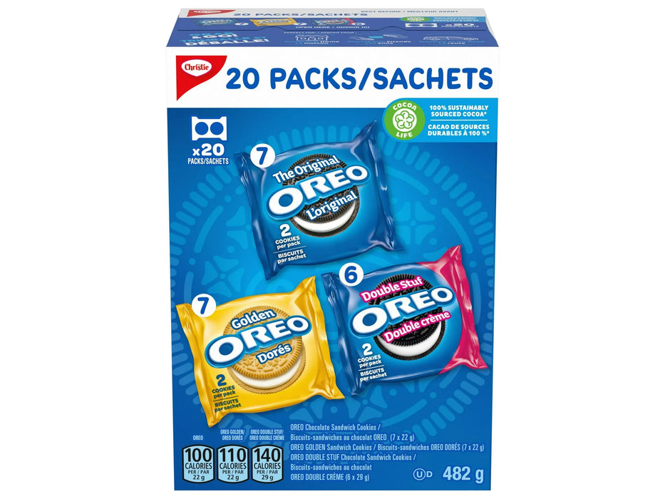 Oreo - Variety Pack - Individually Wrapped - Pack of 20 _ Miller & Bean