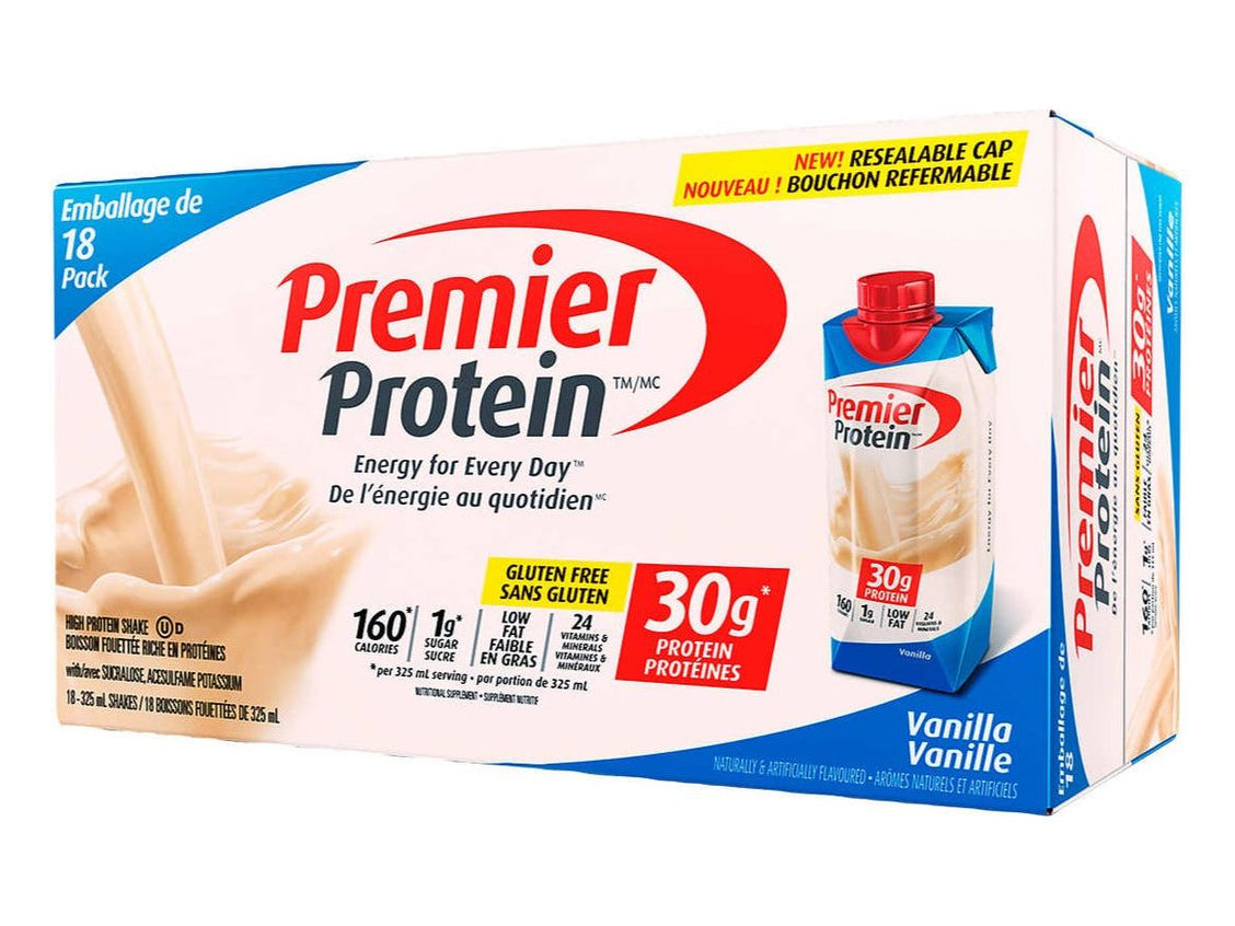 Premier Protein Vanilla Shake 18 × 325ml — Miller And Bean Coffee Company